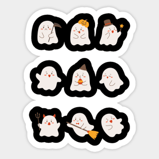 Boo Squad, Cute Ghost Design Sticker